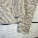 Abercrombie & Fitch ABERCROMBIE & FITCH Zebra Print Sweater Women Size Small Animal Scoop Neck Photo 2