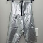 Secndnture NWT  Silver Waist Trainer Biker Shorts - Small Photo 0