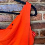 New York & Company NY&C Orange One Shoulder Blouse Women's Size XL Photo 1