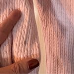 Croft & Barrow  Light Pink Cardigan Cable Knit Sweater Petite Large Photo 7