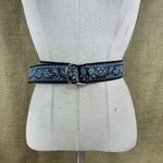 Eliza B. Womens Designer Blue Paisley Cotton Belt S Photo 10