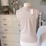 Forever 21 Drape Neck Sleeveless Top Champagne Tan Shimmery Shirt Womens Small Photo 7