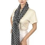 Reversible Geometric Large Shawl Scarf Bodysuit Stylish Dual Photo 1