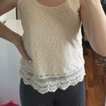 Mossimo Supply Co Cream Lace Sweater  Photo 0
