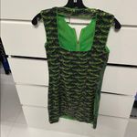 Versace  Dress Tropical Green and Blue Sleeveless Sequin Dress Photo 2