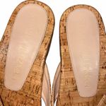 Stuart Weitzman  Patent Leather Cork Aldona Thong Sandals Shoes size 7.5 Photo 5