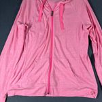 Under Armour  Womens L Hot‎ Pink Charged Cotton Blend Long Sleeve Full Zip Photo 7