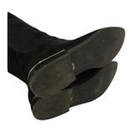 Calvin Klein Presley over knee black Faux Suede boots Silver Hardwear size 7 Photo 10