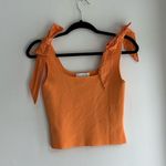 House of Harlow 1960 Orange Tank Top with Bow details xs Photo 0