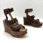 Anthropologie Anna Sui Platform Wedges Gladiator Straps Leather Boho Photo 0