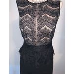 Loft , black, lacy, dress size 4 sleeveless lace black and tan Photo 1