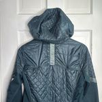 Athleta Abyss Green Rock Springs Midweight Quilted Hooded Jacket W1476 Sz M Photo 11