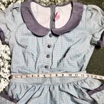 Pinup Couture Dee Dee Gingham Blue Dress Size: S Photo 8