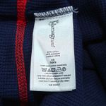 Pajama Gram Long Sleeve Navy Contrast Stitch Pajama Shirt Womens XSmall Blue Size XS Photo 1