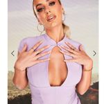 ASOS  DESIGN x MILLIE high neck keyhole cut out corset ruched mini dress Sz 6 Photo 0