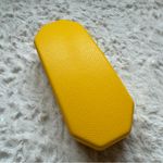 Swavorski Swarovski Hard Shell Clam Sunglasses Case Yellow Swan Felt Lined Protective Photo 4