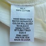 Alythea  Beaded Sleeveless Tank Top White/Black Size S NWT Photo 9