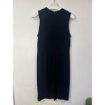 Saks 5th Avenue Womens Saks Fifth Avenue Pleated Sleeveless Dress Black Size 8 Career Formal Photo 1