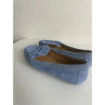 Talbots Women's  Blue Suede Leather Penny Loafers Size‎ 7.5W EUC Photo 2