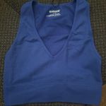 Garage  Crop Top V-Neck Ribbed Photo 0