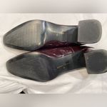 ZARA patent pumps, chunky heel, red/brown color, sz 10 Photo 3