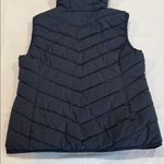 Ralph Lauren Lauren  Navy Quilted Puffer Vest Hooded Zip Front RLL Logo Size Med. Photo 4