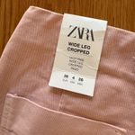 ZARA  Pink Wide Leg Crop Pants Photo 3