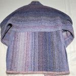 One of a Kind vintage Hand Knit Wool mixture cardigan, sweater Size M Purple Size M Photo 8