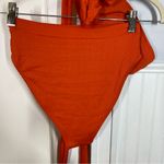 Monday Swimwear Bikini SET Santorini Top Red Rib & Riviera Bottom Retired HTF Photo 7
