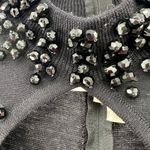 Outlander wool blend black beaded mock neck sweater dress vintage party cocktail Size M Photo 6