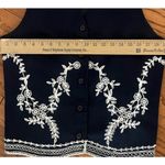Norton Mcnaughton Vintage Navy with While Lace Detail Vest, , Lined Photo 5