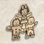 OEFS Save The Children Happy Kids Sterling? Silver Brooch Lapel Pin Photo 2