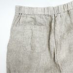 Quince 100% European Linen Pants Flax Oatmeal Beige Straight Wide Leg Relaxed Photo 8