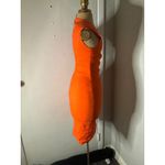 Nicole Miller  Orange Midi Cocktail Sheath Dress 0 Fall Corporate Siren Dopamine Photo 4