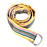 Eliza B. Rainbow Belt M Stripes Dopamine Coconut Girl Festival Hippie Whimsy Yellow Photo 0