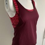 Lululemon All Support Tank size 4 burgundy tank top with built-in sports bra Photo 2