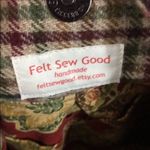 Handmade Wool Green Plaid Shoulder Bag Photo 3