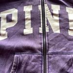 Victoria's Secret Vintage PINK Victoria Secret Full Zip Hoodie Purple White Women's Size Large Photo 6