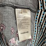 Free People Mix N Match Mixed Print Top V-Neck Crop Boho in Black Combo Size M Photo 8