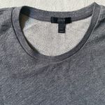 J.Crew Gray Ruffled Long Sleeve Sweatshirt Photo 2