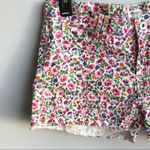 Madewell  Floral Raw Hem Denim Shorts Photo 5