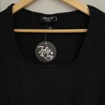 Jolie & Joy New! Juniors Ruffled Black long sleeve Top size M Size M Photo 2