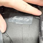 Scarlett Vintage Nite Dress Women Size 16 Black V-Neck Ruffle Sleeveless Mini Photo 3