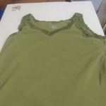 Karen Scott FINAL MARKDOWN Ladies lace trim  tank top medium Photo 0
