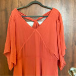 City Chic Adore Dress in Fruit Punch Chiffon Flutter Sleeves Size 22 Photo 4