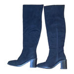 Seychelles  Womens Thigh High Black Suede Boots Size 6 Block Heel Photo 0