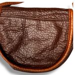 American Eagle Crossbody Very Small Purse Faux Leather Red/Brown Trim Y2K Vibes Photo 7