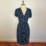 Seraphine Maternity Atara Blue Floral Summer Wrap Dress Size 2 Photo 0
