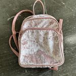 Pink Velvet Mini Backpack Photo 0