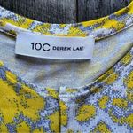 Derek Lam 10 Crosby  Yellow Grey Printed Sleeveless Tunic Dress Photo 8